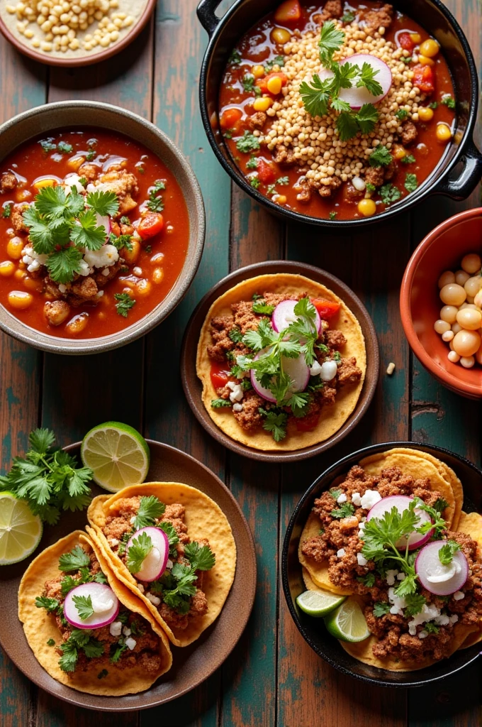 Pozole sale menu, Red tacos and bean toast