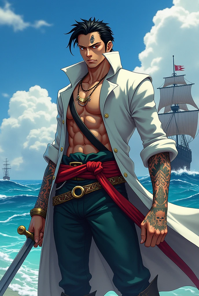 Tanjiro as a pirate in one piece