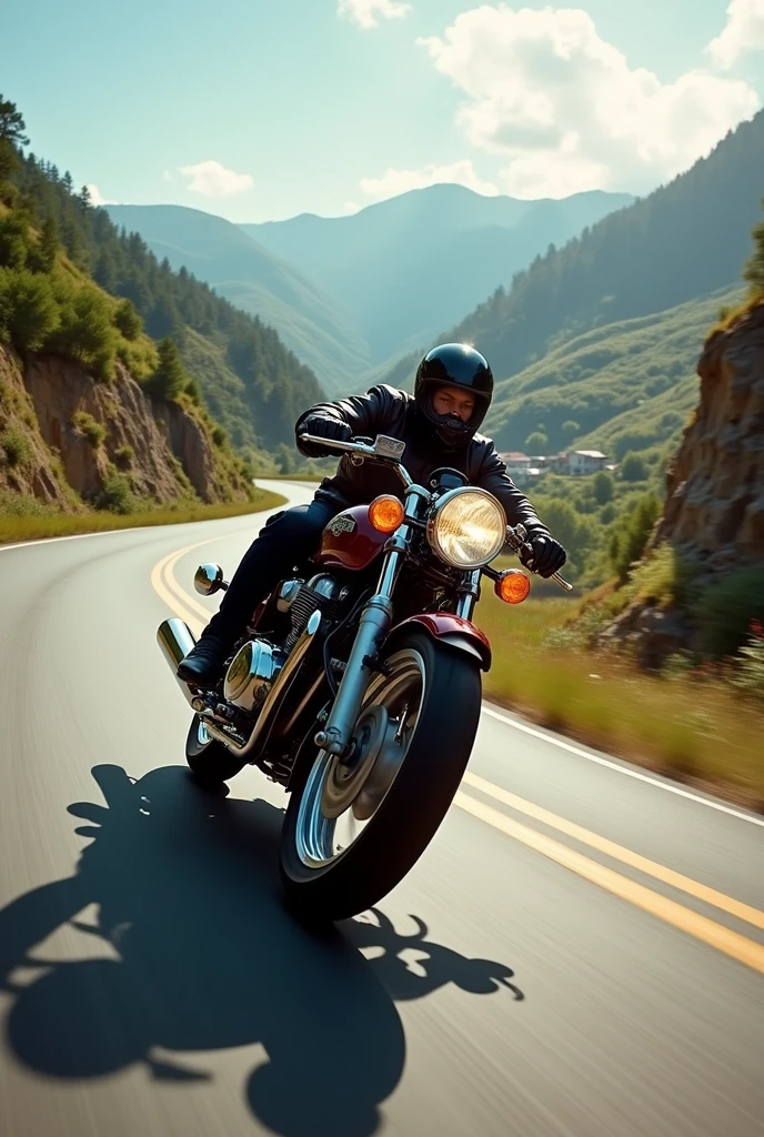 Yamaha Rx100 bike on highway