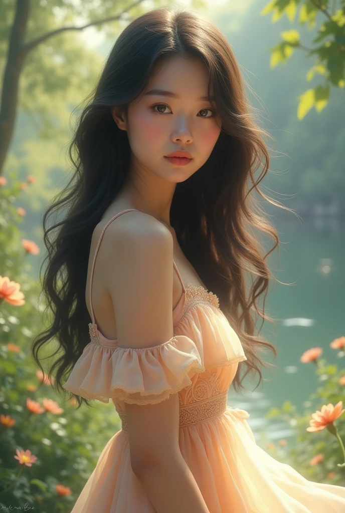 A woman in her twenties wearing a dress