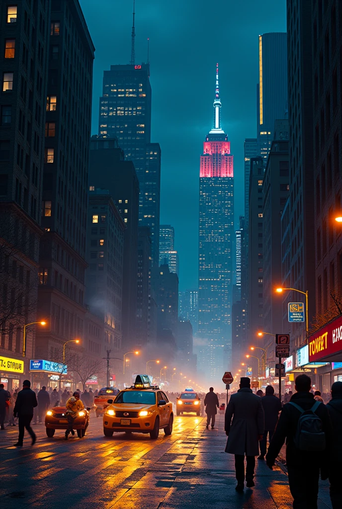 Night in the new york city