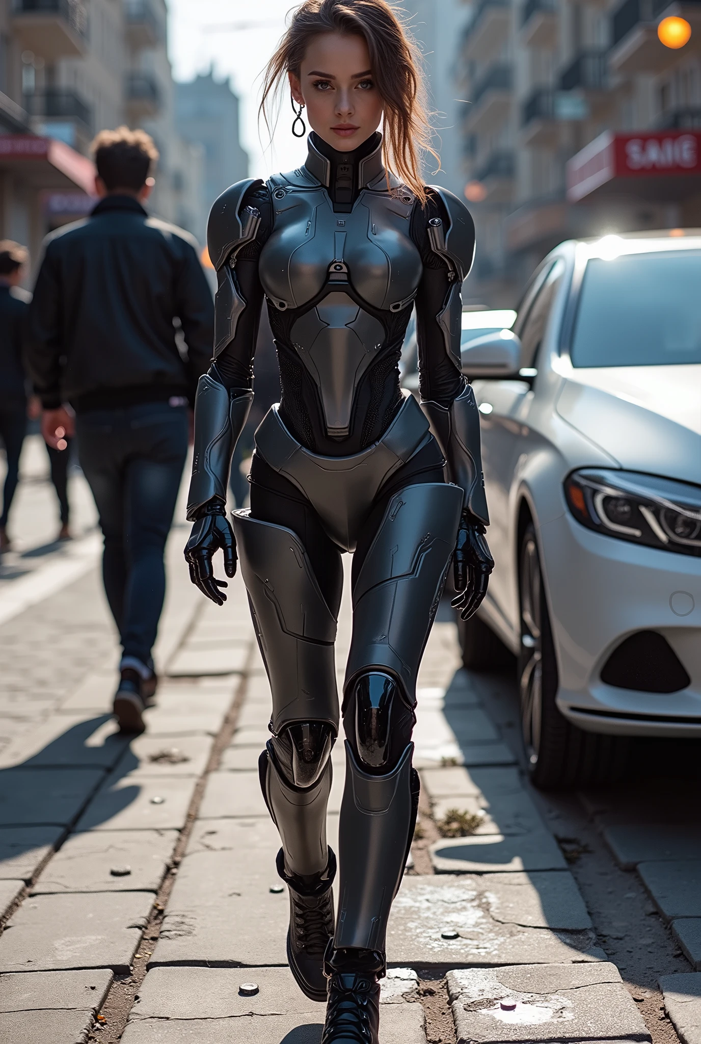 Woman in robot suit taking pictures, Cyberpunk art inspired by Marek Okon, cgsociety contest winner, Neo-Dada, cute Cyborg Girl, Beautiful Caucasian girl cyborg, Perfect Android, Beautiful girl cyborg, Perfect anime cyborg woman, Cyborg Girl, Cyborg- , beautiful Cyborg Girl, Beautiful female android!, Perfect cyborg woman