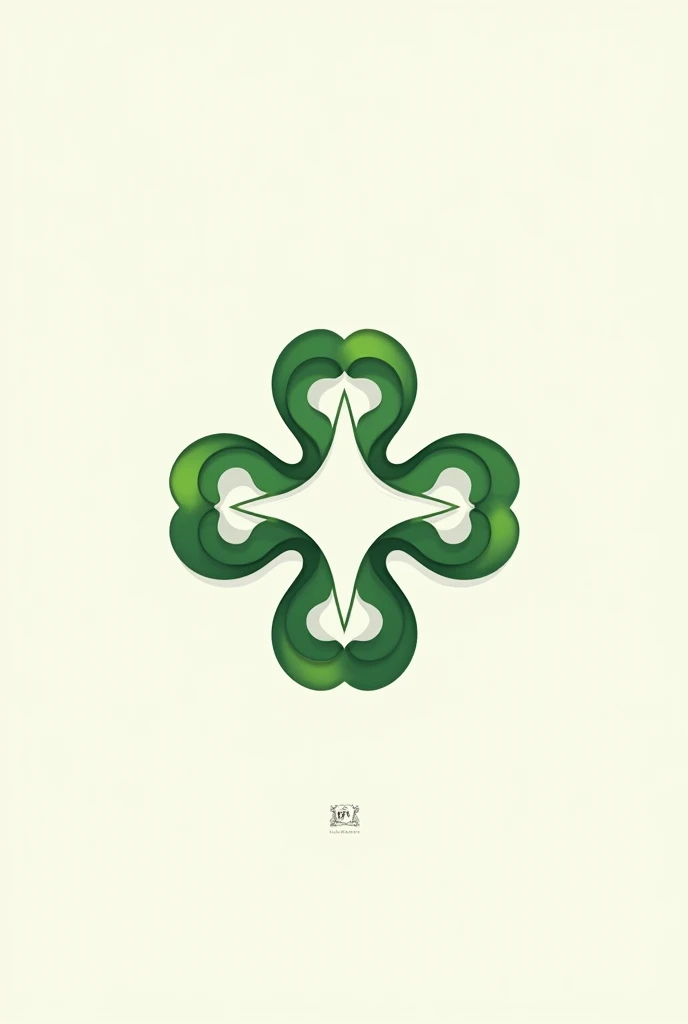Generate a logo by combining star and clover 