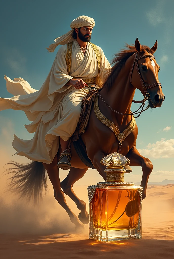 arabian man horse perfume