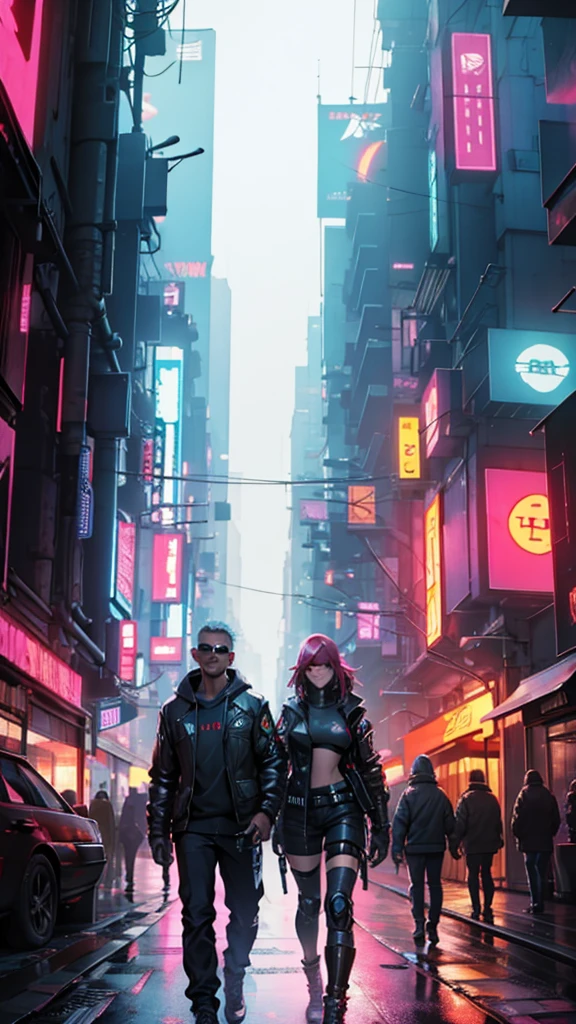 Cyberpunk sunny aliens