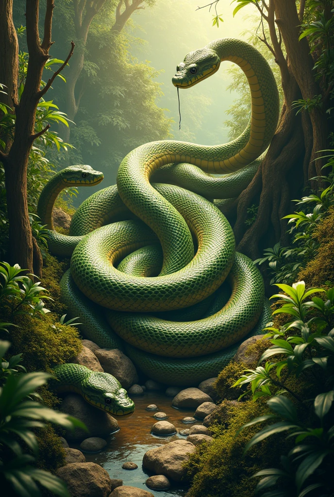 Snakes background 