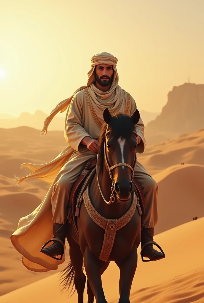 arabian man horses
