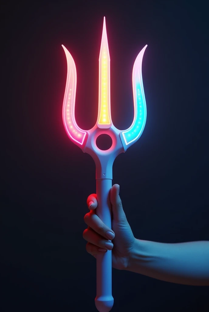 make a small trident shaped lightstick for a kpop boy group