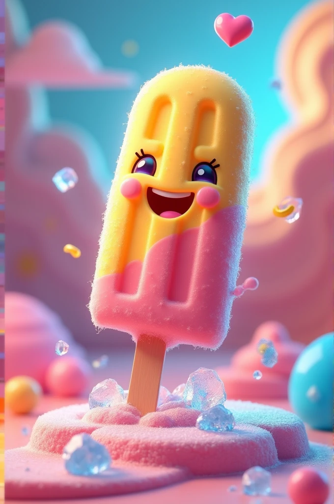 Make a 3D popsicle image