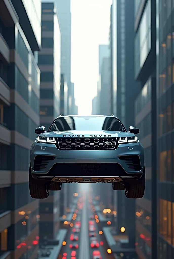 Flying range rover through buildings