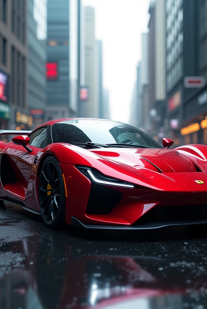 Red super car