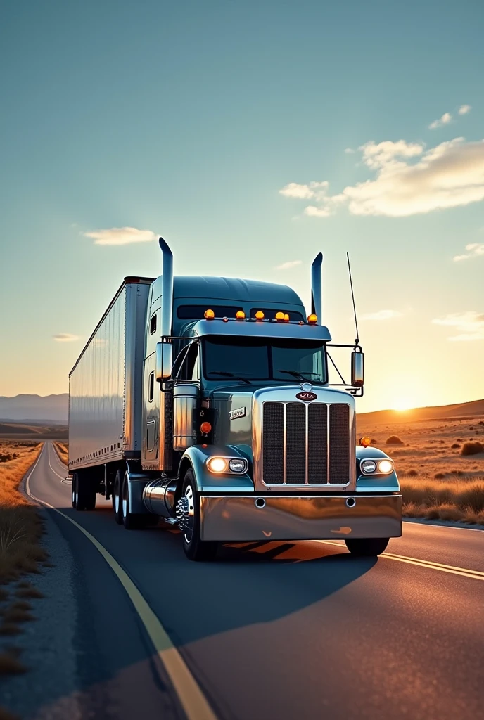 Make a Facebook cover of a trailer
truck for sale in USA
