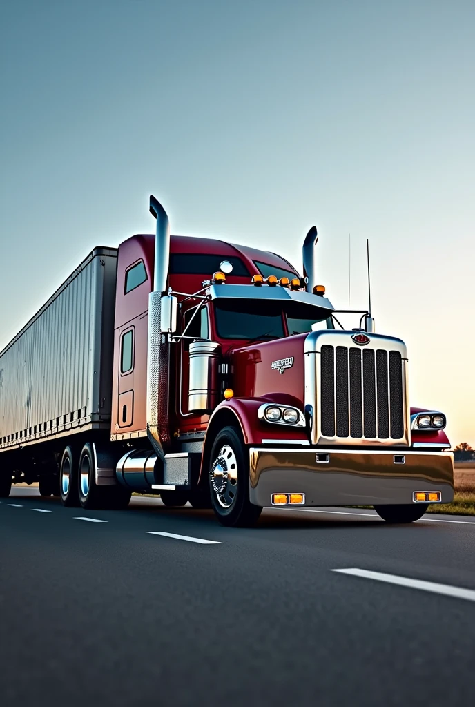 Make a Facebook cover of a trailer
truck for sale in USA
Infront a company