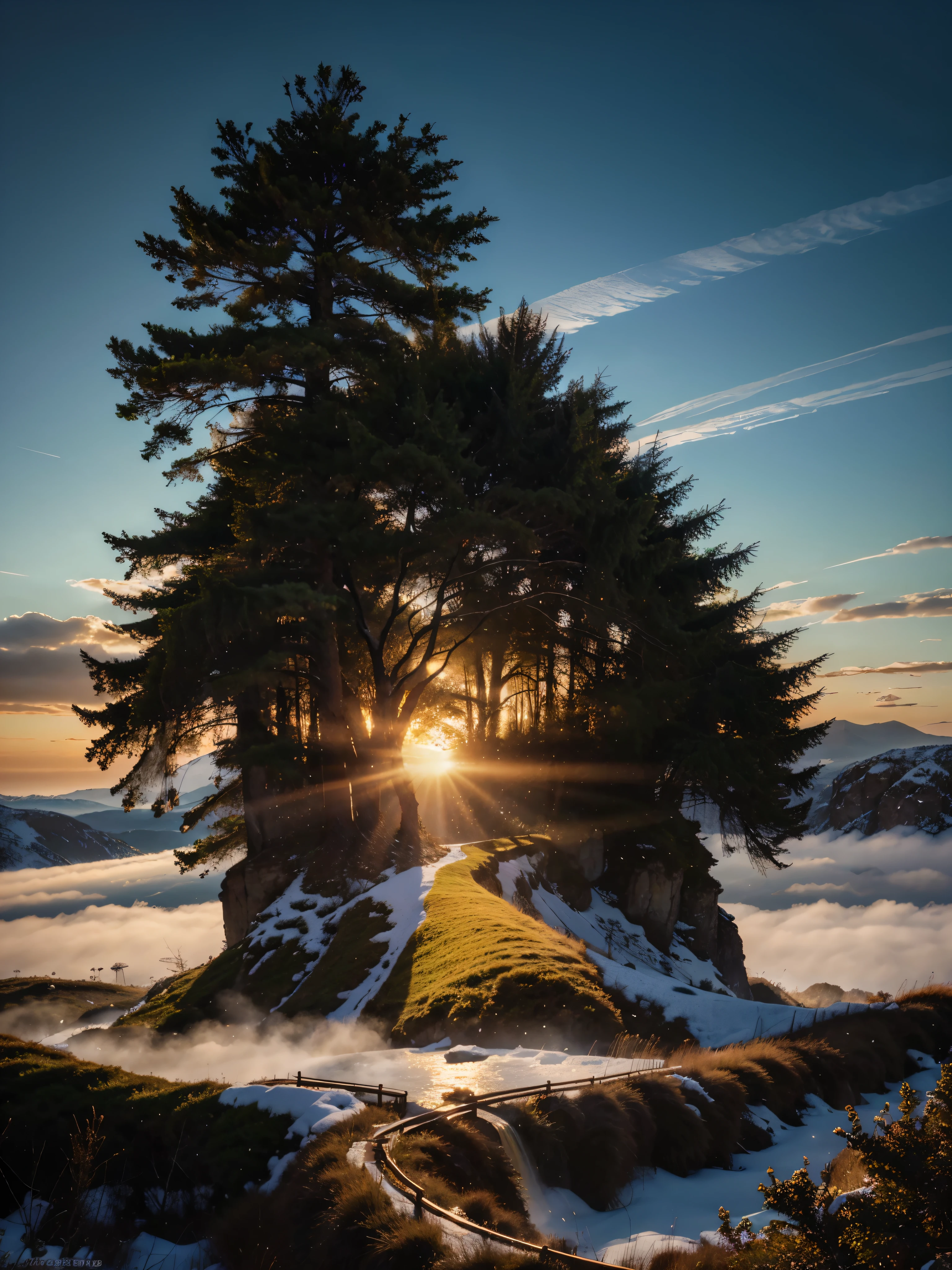 photorealistic landscape, natural landscape, naturey, Beleza Da naturey, Golden Sunset, Sky, Sky Power, Detailed Realistic Sunset, Cedars, Cedar, God's City, Heavens Realm, mountainscape, Great Mountain, Detailed Realistic Mountain, Celestial Mountain, Rivers of Waters, Sunset realism, Árvores naturey, panorama, panorama Fotorrealista, panorama Paisagem,
Realistic panorama UltraHD, Path to Heaven, heavenly, Detailed Realistic Image 8K, 16K Photorealistic Contrast, 8K Photorealistic Sharpness, Photorealistic Colors 4K, 16K Photorealistic Shadows, 8K Photorealistic Textures, 16K Photorealistic Texture, 4K Photorealistic Light, 4K PhotoRealism, FullHD 4K Detailed Contrast, detailed sharpness FullHD 8K, detailed sharpness FullHD 4K, detailed sharpness, Detailed Colors 2K, lifelike colors, FullHD Detailed Shadows, 4K Detailed Textures, detailed texture, padoru, Natural Beauty, chic