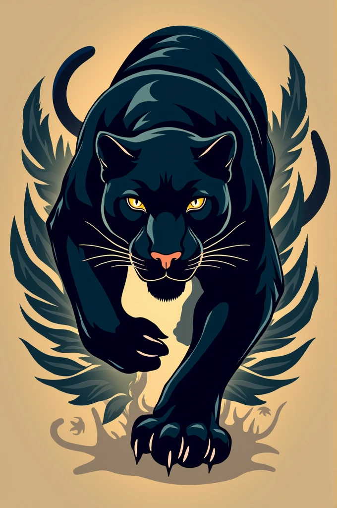 Create a logo with a panther
