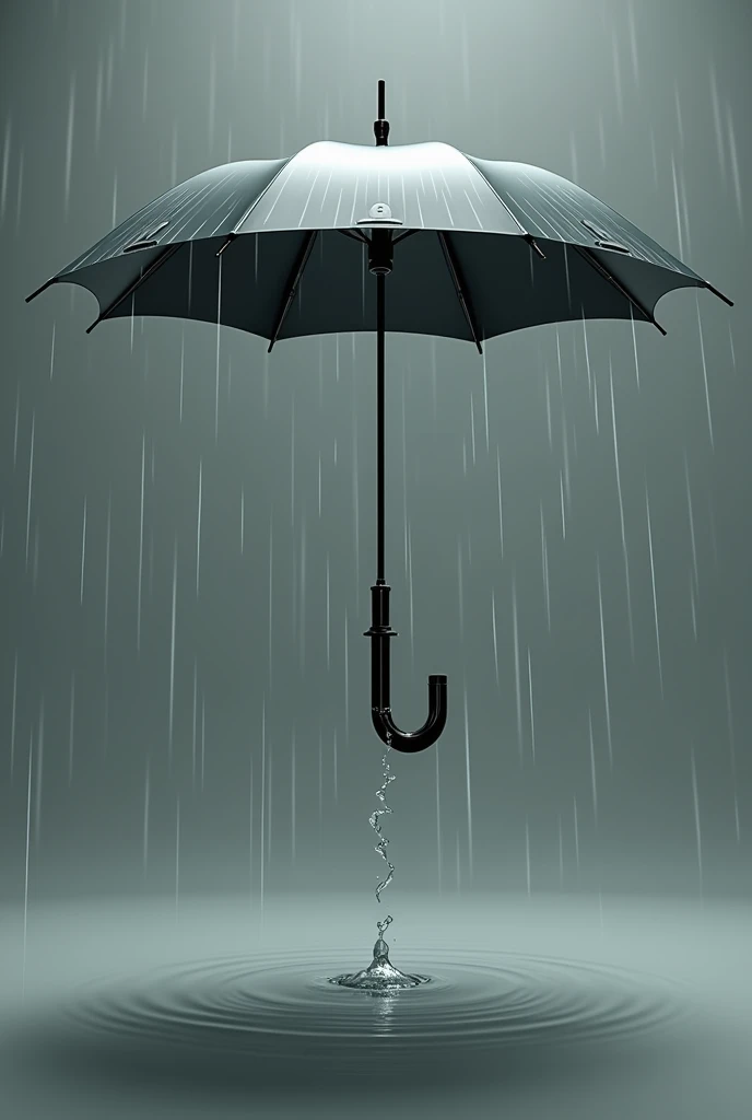 Umbrella with an extra drainage tube so that the water can escape, normal cool comombia paisa tube
