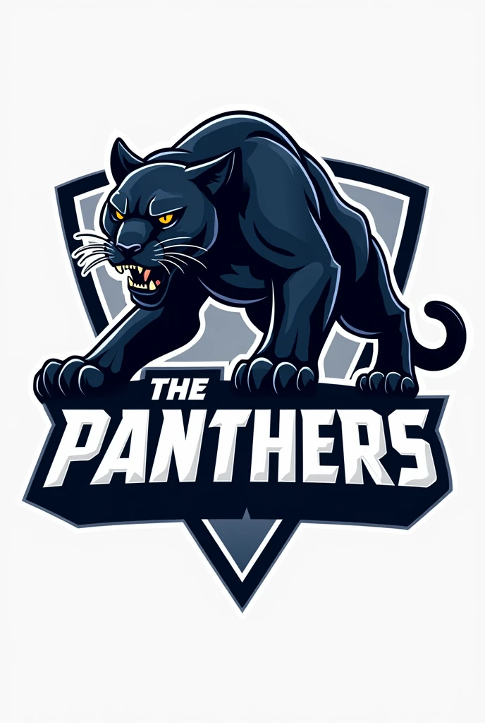 Create a logo with a panther, written the panthers