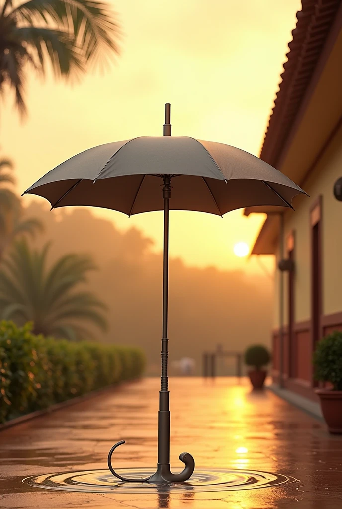 Umbrella with an extra drainage tube so that the water can escape, normal cool comombian melo