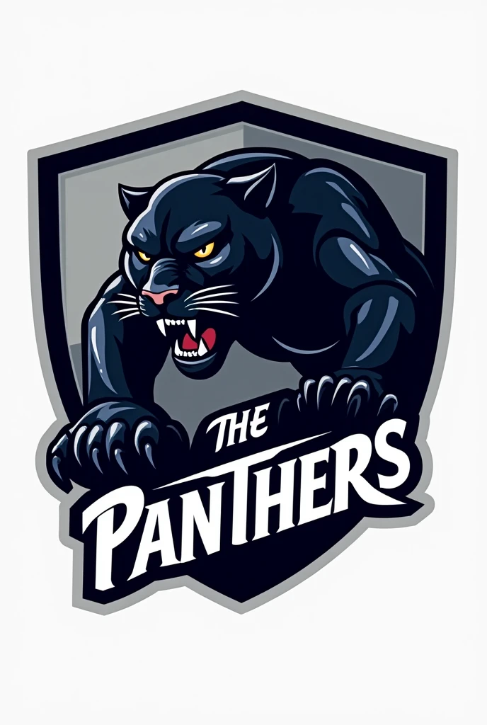 Create a logo with a panther, written“the panthers”