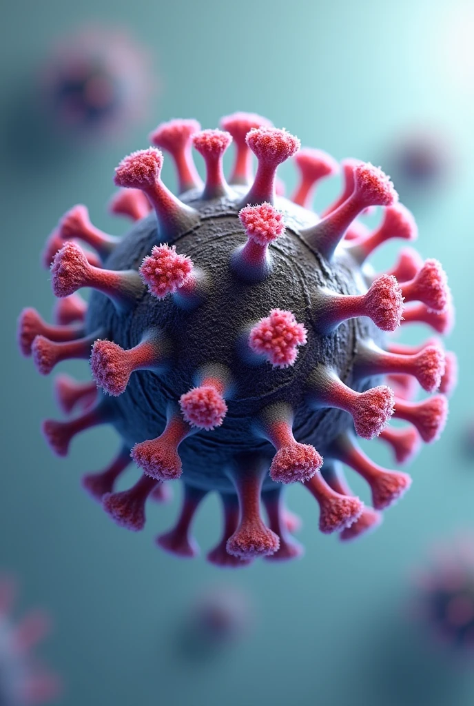 generate image of flu virus