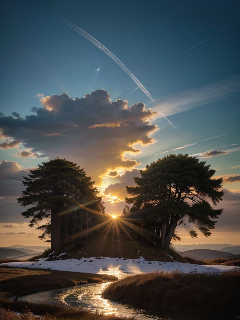 photorealistic landscape, natural landscape, naturey, Beleza Da naturey, Golden Sunset, Sky, Sky Power, Detailed Realistic Sunset, Cedars, Cedar, God's City, Heavens Realm, mountainscape, Great Mountain, Detailed Realistic Mountain, Celestial Mountain, Rivers of Waters, Sunset realism, Árvores naturey, panorama, panorama Fotorrealista, panorama Paisagem,
Realistic panorama UltraHD, Path to Heaven, heavenly, Detailed Realistic Image 8K, 16K Photorealistic Contrast, 8K Photorealistic Sharpness, Photorealistic Colors 4K, 16K Photorealistic Shadows, 8K Photorealistic Textures, 16K Photorealistic Texture, 4K Photorealistic Light, 4K PhotoRealism, FullHD 4K Detailed Contrast, detailed sharpness FullHD 8K, detailed sharpness FullHD 4K, detailed sharpness, Detailed Colors 2K, lifelike colors, FullHD Detailed Shadows, 4K Detailed Textures, detailed texture, padoru, Natural Beauty, chic