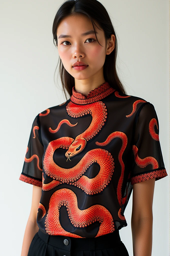 Interclass blouse coral snake