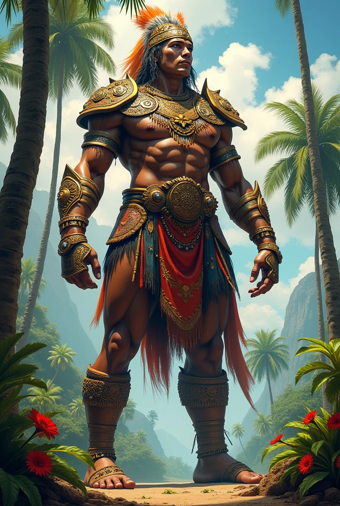 Create a giant warrior based on the state of Maranhão in Brazil
