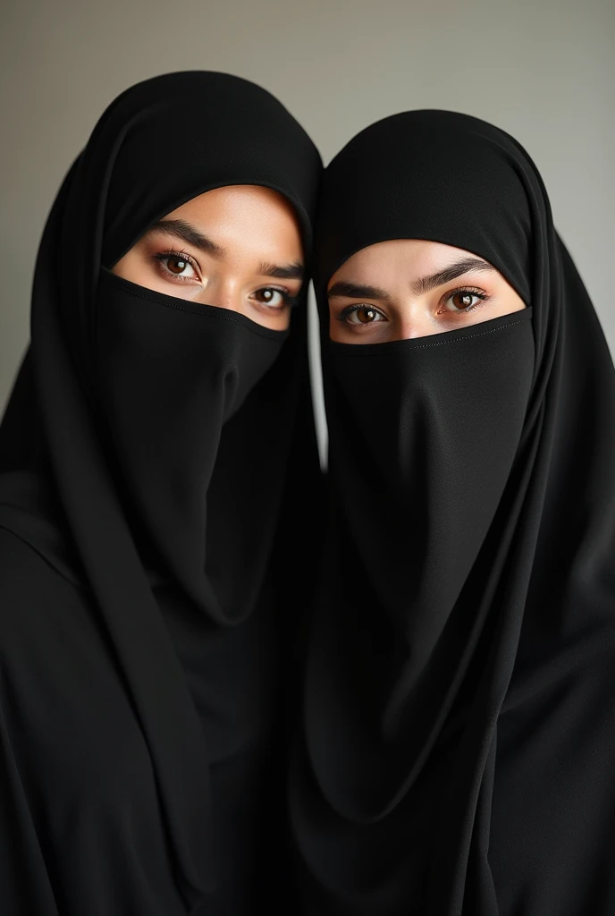 two shemale wearing niqab