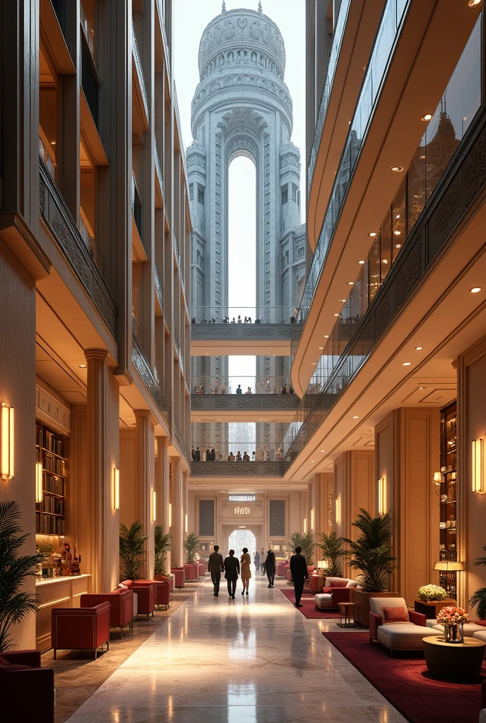 Very big luxurious hotel and trendy