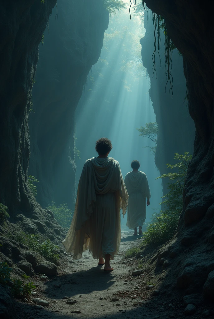 Orpheus was not to look at her until they were back in the world of the living..
