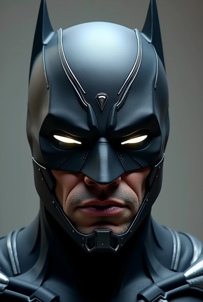 Here's a prompt for creating a full-face mask that blends elements from Batman, Wolverine, Deadpool, Ant-Man, Captain America, and Black Panther, while ensuring it's unique and distinct:
---
"Design a full-face superhero mask inspired by a fusion of Batman, Wolverine, Deadpool, Ant-Man, Captain America, and Black Panther, but with a unique, original twist rooted in the 1997 comic book style. The mask should have the angular, stealthy shape of Batman's cowl, with streamlined bat-like ears that are more subtle and integrated into the mask’s silhouette. Incorporate Wolverine-inspired ridges across the forehead, but with a more abstract, geometric design that suggests strength and agility without directly mimicking claws.
For Deadpool’s influence, use expressive eyes, but make them more tech-enhanced, with a glowing or holographic outline to give a futuristic feel. Integrate elements from Ant-Man, like a sleek, helmet-like structure with small vents or tech panels along the sides, but keep these details minimal to maintain the mask’s sleekness. Add a central crest or insignia on the forehead, drawing inspiration from Captain America, but design it as an abstract, futuristic emblem to