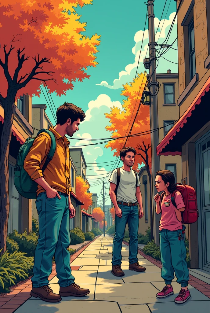 create a comic/cartoon of a current social problem 
