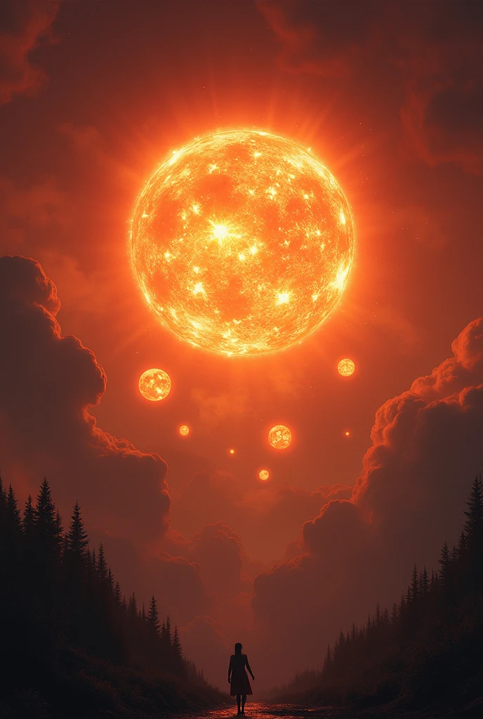7 suns aligned in the ultratheatrical sky