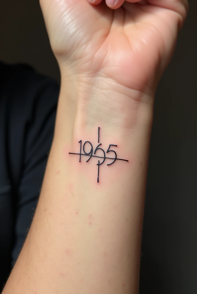 Can you make a minimalist thin tattoo for my parents birth years and also my grandma’s 1935, 1965, 1971