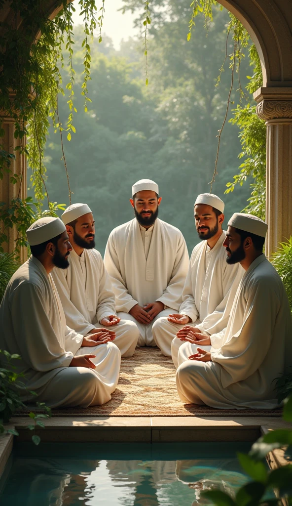 Five muslim man