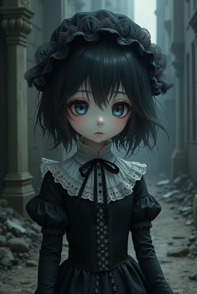 Anime gothic child