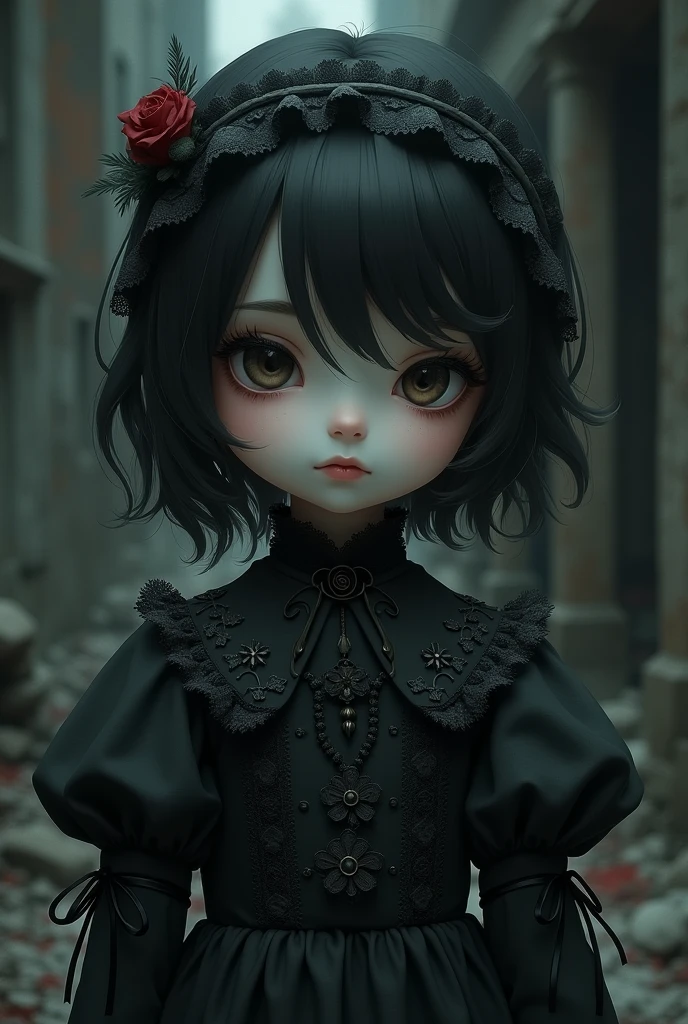 Anime gothic child