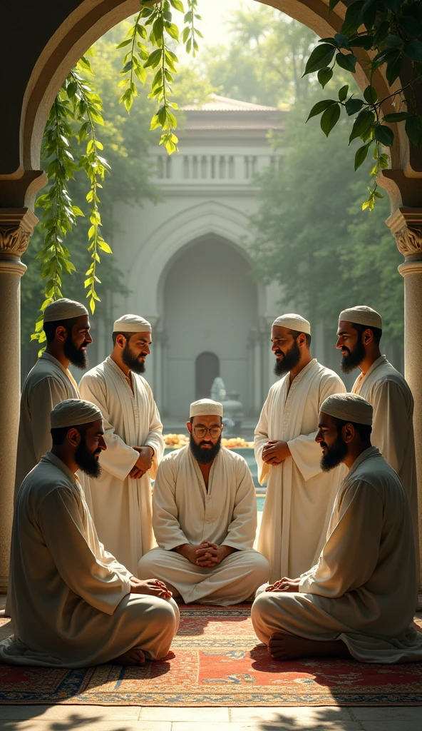 Five muslim man