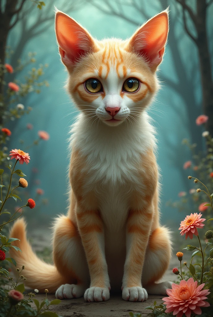 dog and cat fused together