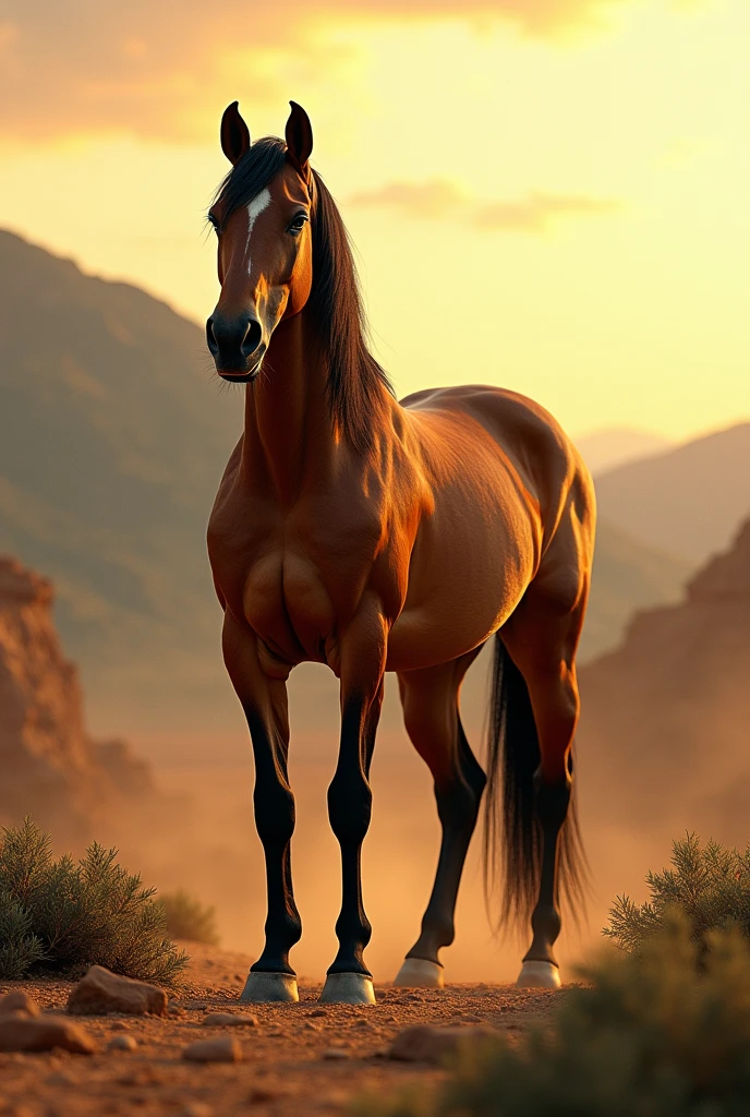 HORSE STRONGER, ((desert)), ((forest)), ((sunset)), ((WIDE VIEW)), (best quality, high resolution, masterpiece: 1.2), ultra-detailed, (realistic), (Fotos RAW:1.2), (photorealistic), photo-realistic: 1.37), HDR, UHD, Studio Lighting, Ultra-Fine Painting, Sharp Focus, Physically Based Rendering, Extreme Detail Depiction, Professional, Vivid Color, Portraits, Photography, Masterpiece, High Resolution Scan, (Photography: Canon 5D, 50 Zeiss Lens mm), ultra HD, HDR, grade, (professional color grading), sharp focus, natural lighting, ((intricate detail)), (reality: 1.4), (very detailed), light, super detail, 8k, best quality, 8k, best quality, Awards, high resolution, Textured Skin, Anatomically correct, ultra HD, accurate