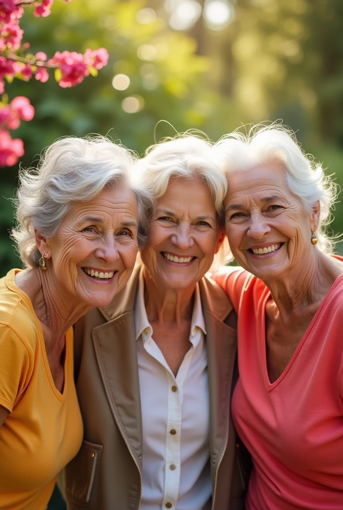 photo of happy elderly women