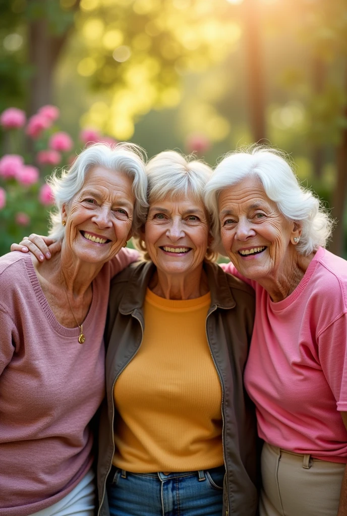 photo of happy elderly women