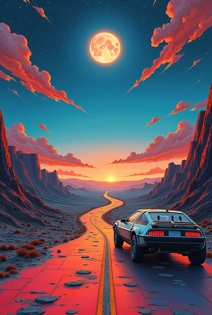 Theme Team Name: Traveling to the future We are based on the movie:Back to the future the wall has to do with traveling to the future, Roads, hope, Christian messages and things there.
A car from the future like the one in the movie (in big), huellas 👣 y Roads
Y un lugar para poner los nombres de la clase (22 people) or something to do with 9th 3.
With recycled materials and with the theme “listening and on the way” It has to have written words