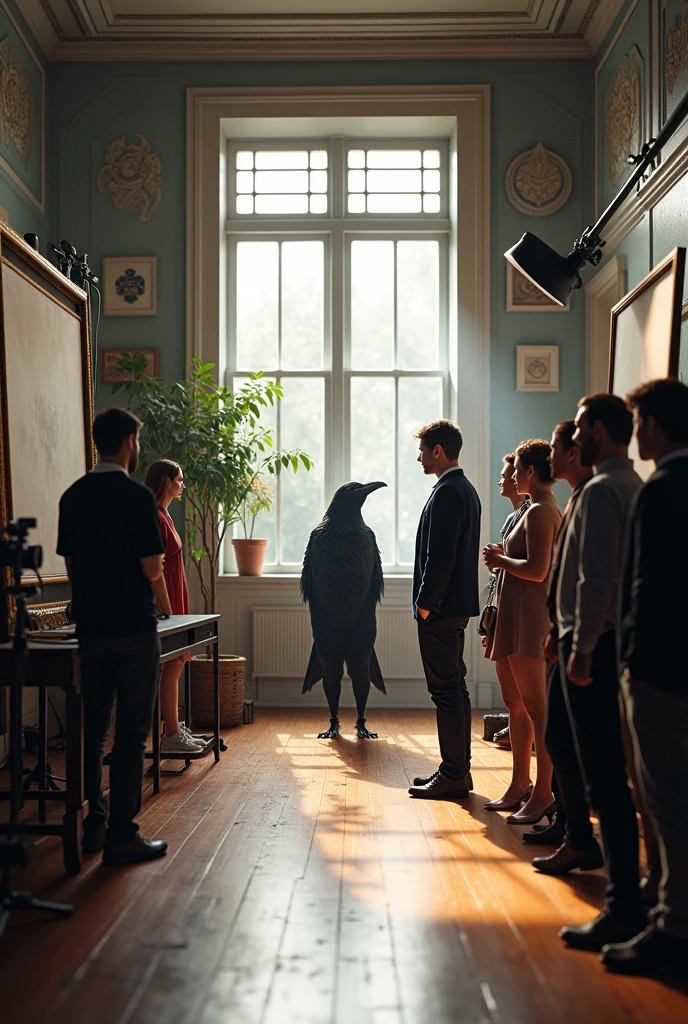 Blackcrow Photographic studio with people in it waiting for there photoshoot