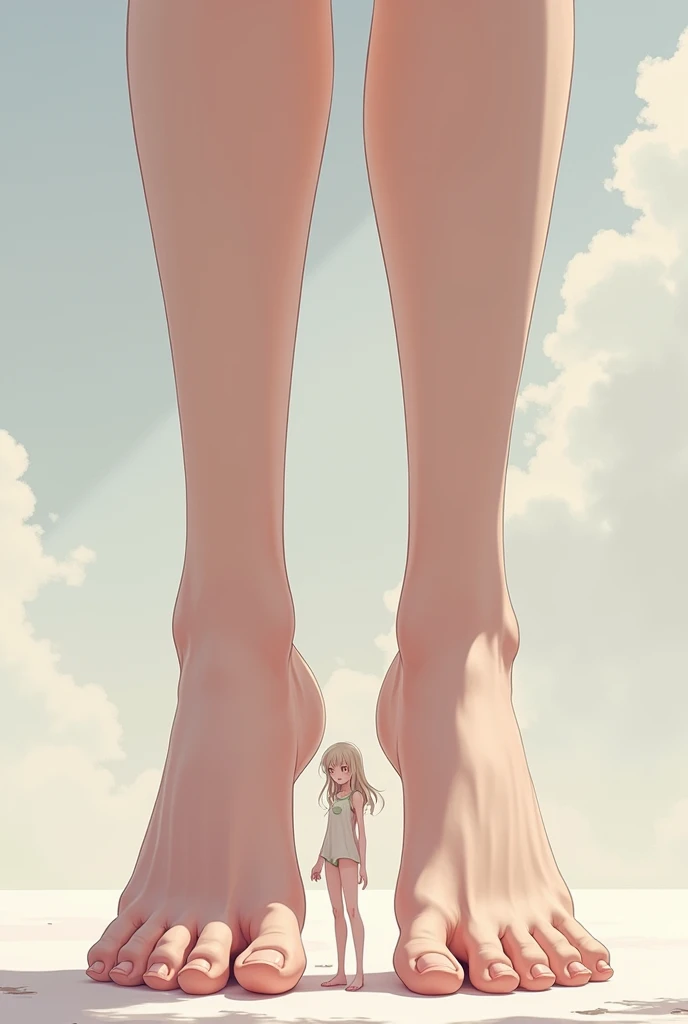 Gigantess feet girl anime