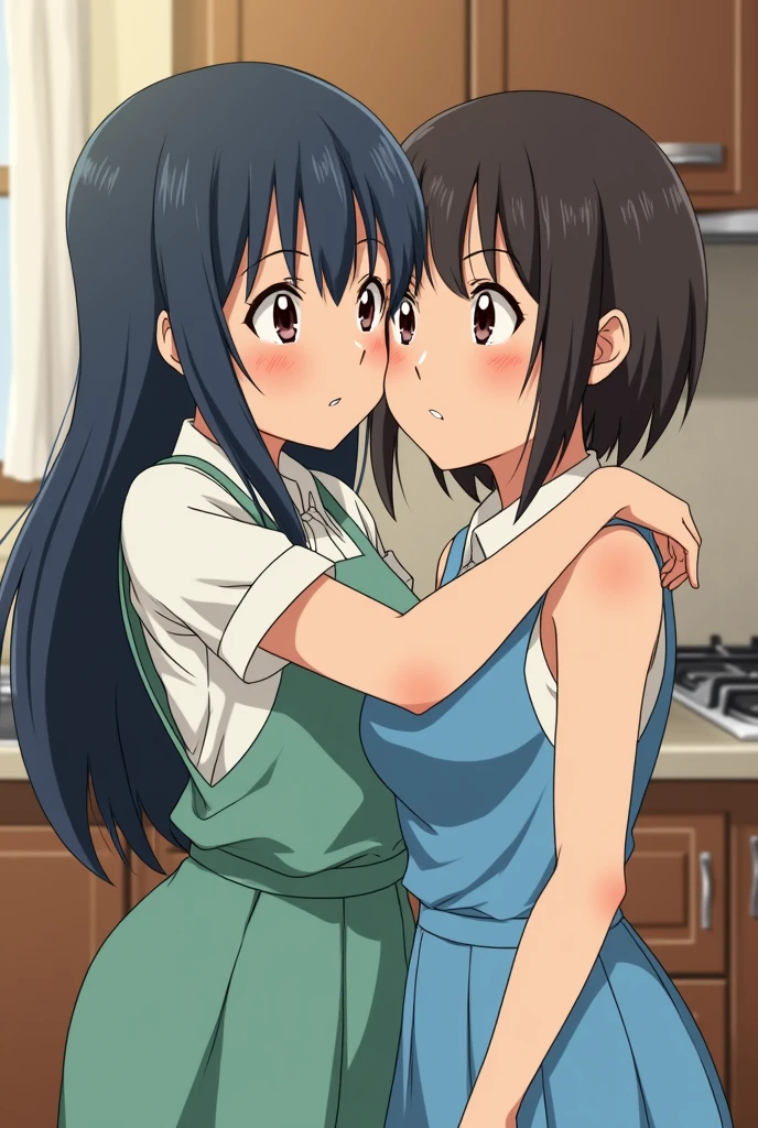 two girls are kissing、Rem and Nagatoro、Two female characters、Lesbianビアン、lily、Lesbian、Rub your breasts with your hands、Are standing、Rem and Hayase Nagatoro、Anime Style、Real Anime、Anime characters、naked、Embarrassed face、白いSigh、Heat、Excited woman、Sexy pose、Gravure idol、Adult Idol、Nude Model、smile、Private room、blush、nagatoro、Show your body、Brown skin、looking at the camera、ass pov、approach、Touching the chest with hands、Sweat、Sweatが流れる、Sigh