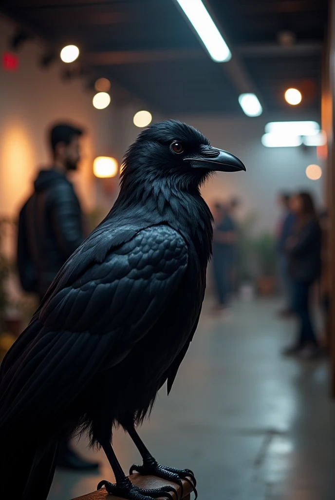 Blackcrow logo Photographic studio with people in it waiting for there photoshoot