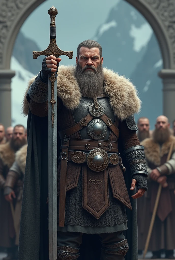 Jarl, “He presented himself before his brothers with Odin's sword in his hand, pere make it less old