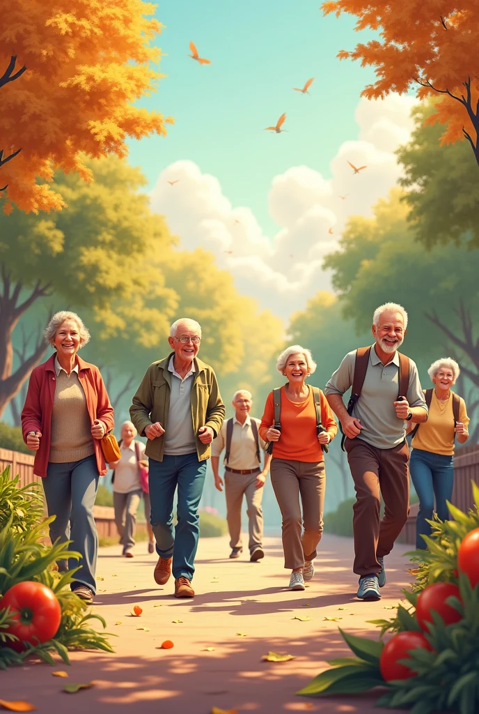 a picture of health and well-being for older people