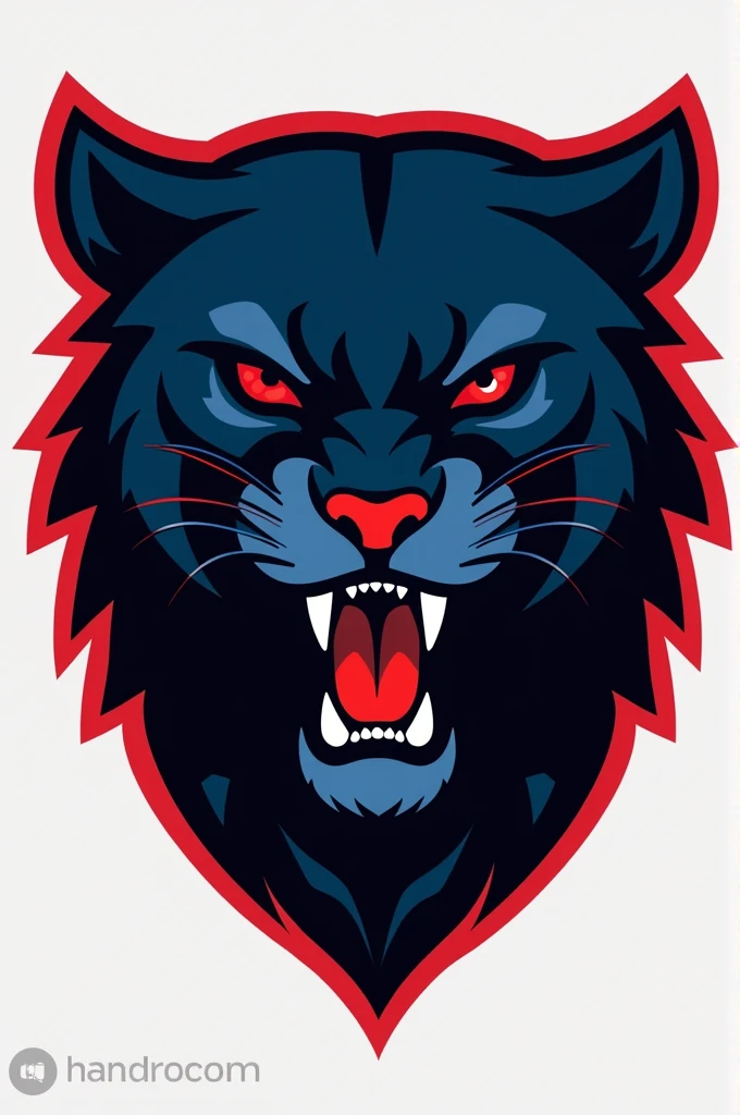 I created a panther logo
